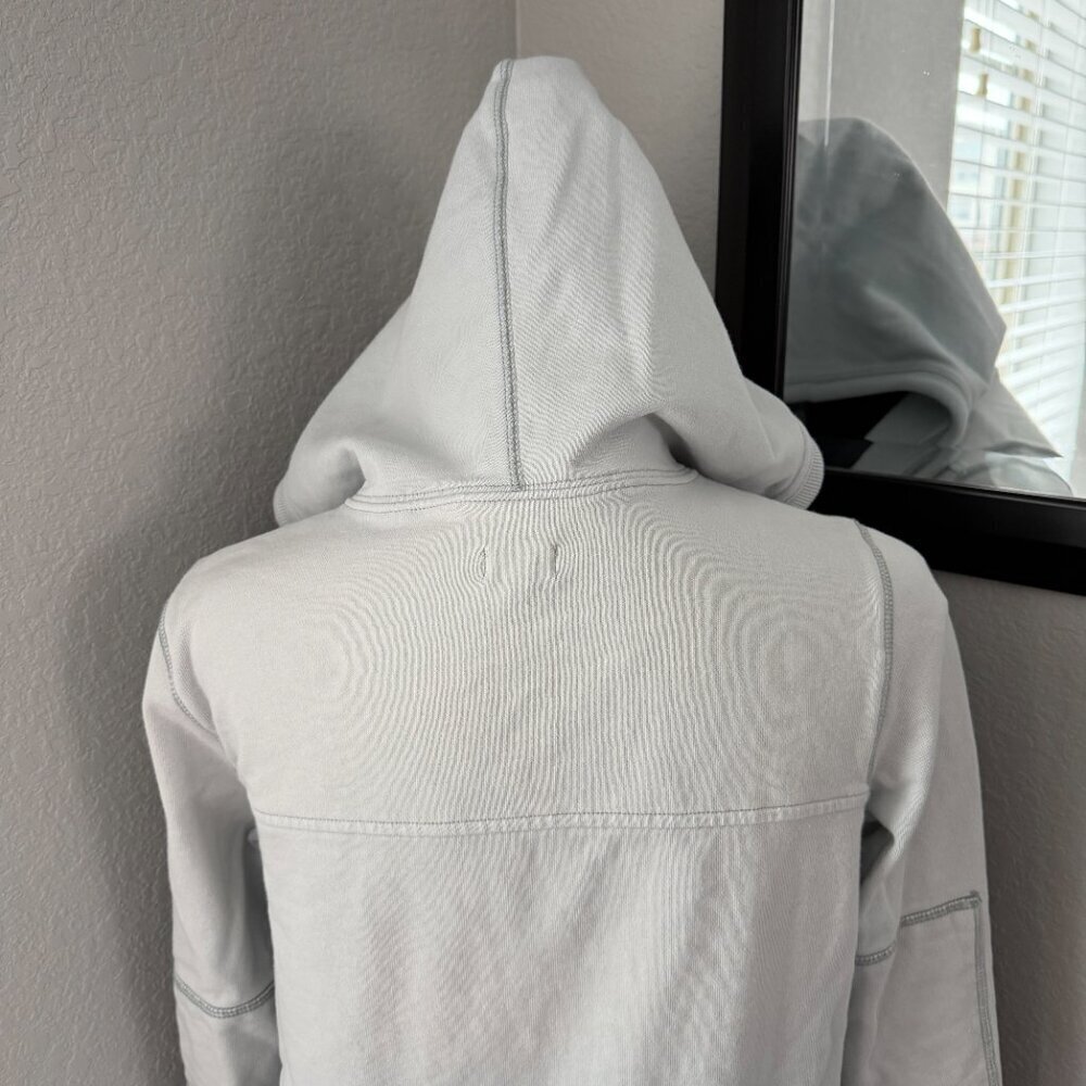 MADEWELL Full Zip Hoodie Sweatshirt Jacket Light Blue Small - Picture 11 of 14
